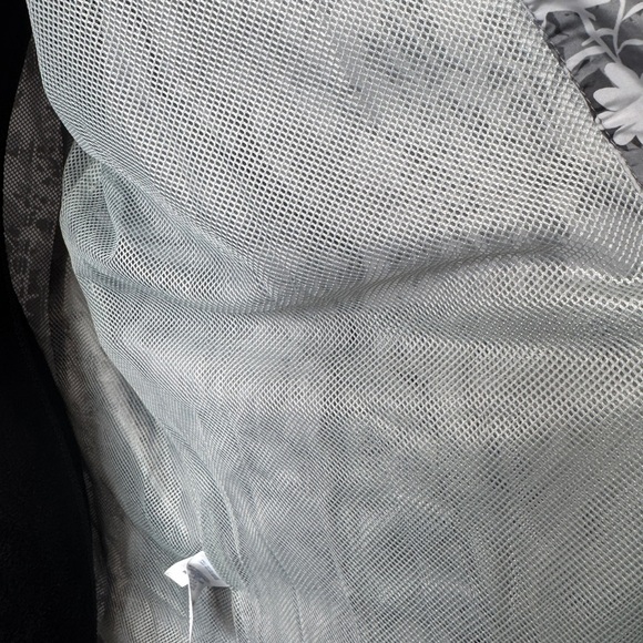 Lands' End Floral Full Zipper Windbreaker Grey - Picture 10 of 12